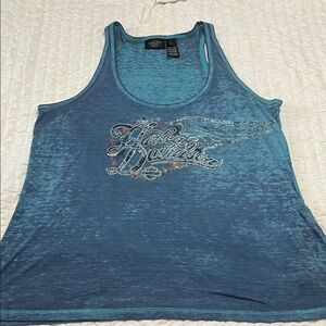 Harley-Davidson Women's Teal Tank Top
